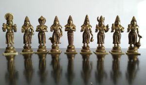 BRASS NAVAGRAHA SET நவகிரக சிலைகள்