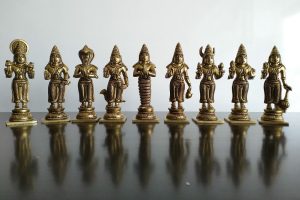 BRASS NAVAGRAHA SET நவகிரக சிலைகள்